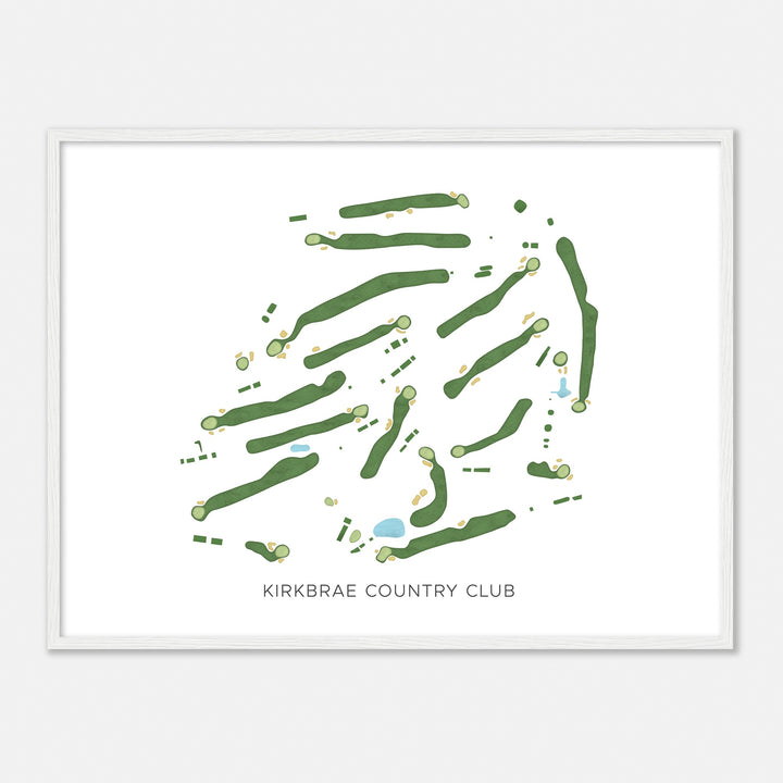 Print of Kirkbrae Country Club Modern Map