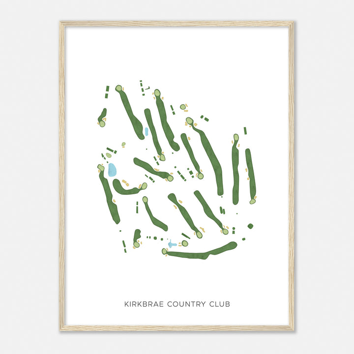 Print of Kirkbrae Country Club Modern Map