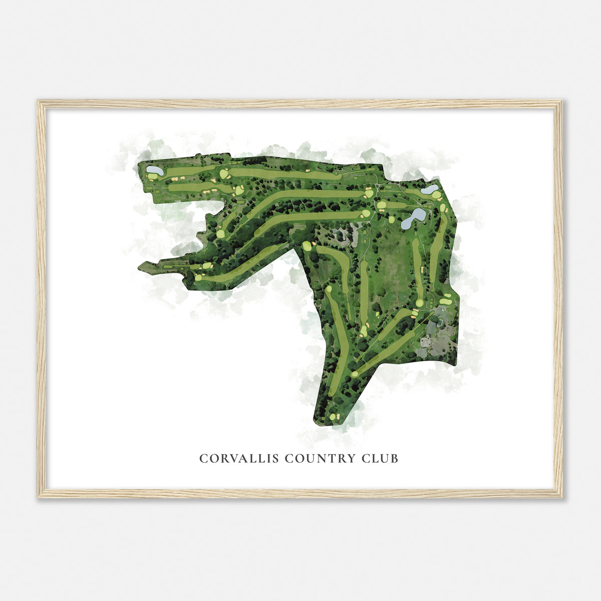 Print of Corvallis Country Club Classic Map