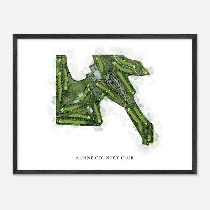 Print of Alpine Country Club Classic Map