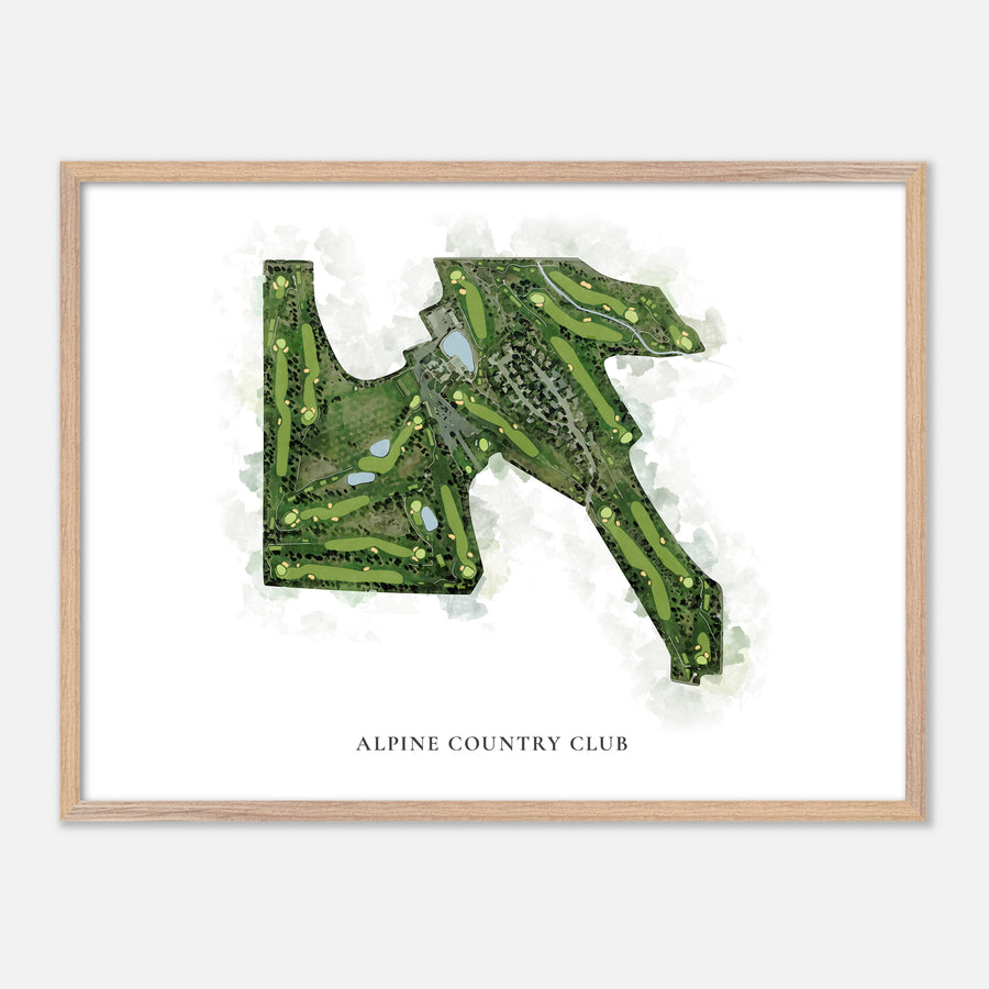 Print of Alpine Country Club Classic Map