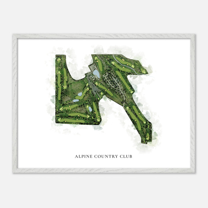 Print of Alpine Country Club Classic Map
