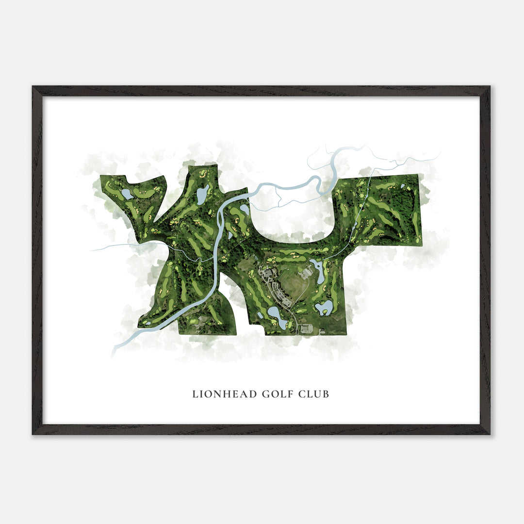 Print of Lionhead Golf Club Classic Map