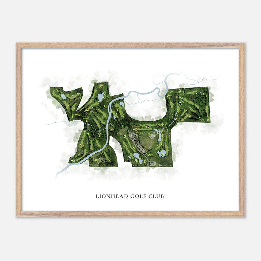 Print of Lionhead Golf Club Classic Map