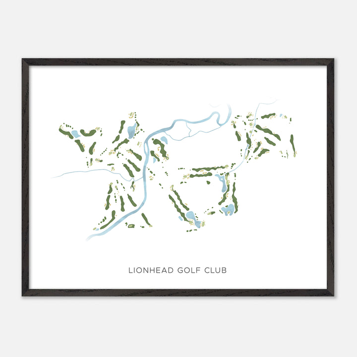 Print of Lionhead Golf Club Modern Map