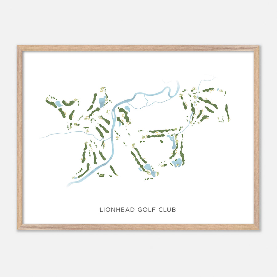 Print of Lionhead Golf Club Modern Map