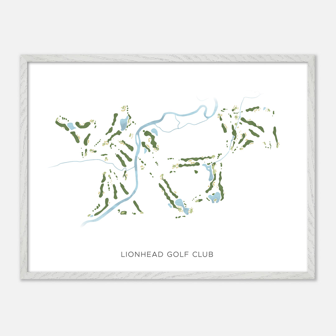 Print of Lionhead Golf Club Modern Map