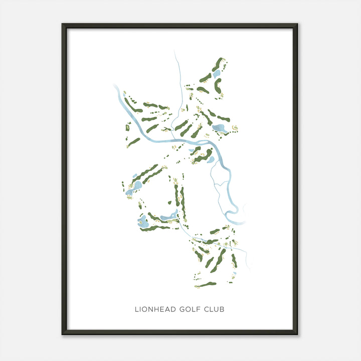 Print of Lionhead Golf Club Modern Map