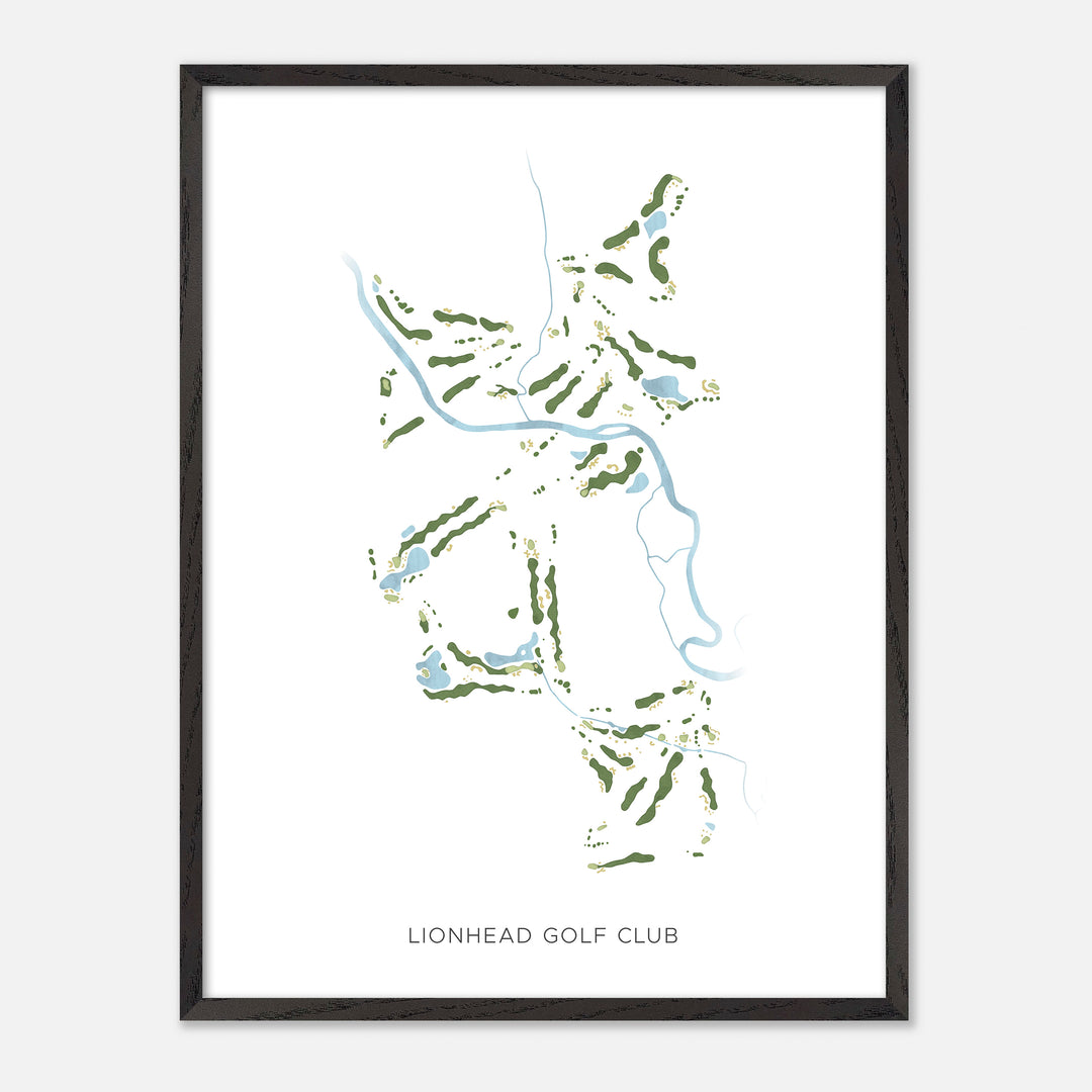 Print of Lionhead Golf Club Modern Map