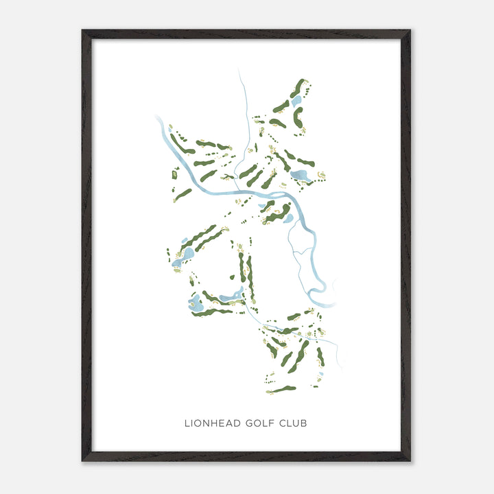 Print of Lionhead Golf Club Modern Map