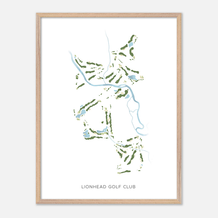 Print of Lionhead Golf Club Modern Map