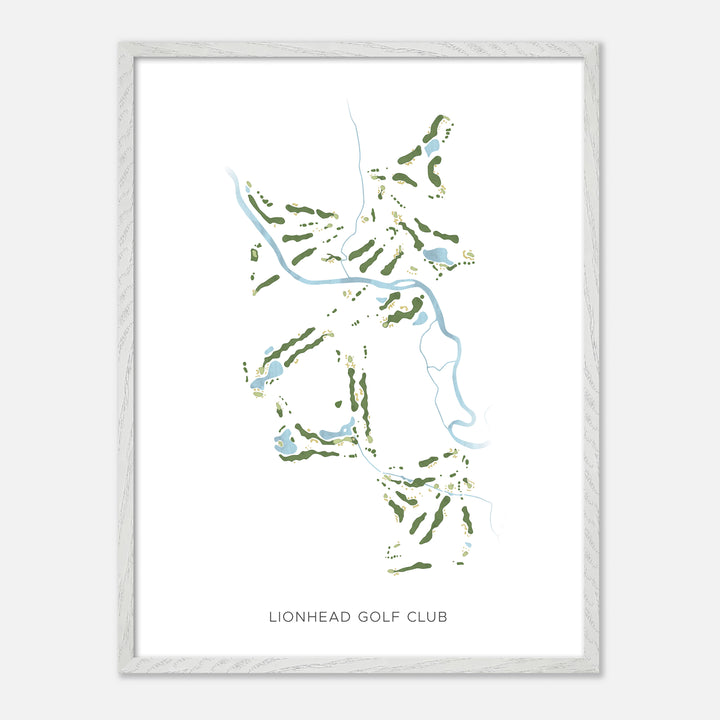 Print of Lionhead Golf Club Modern Map