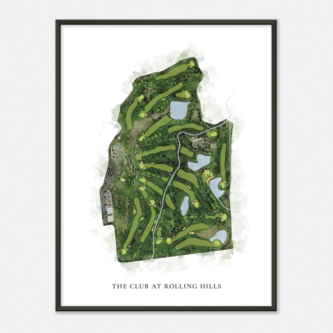 Print of The Club At Rolling Hills Classic Map