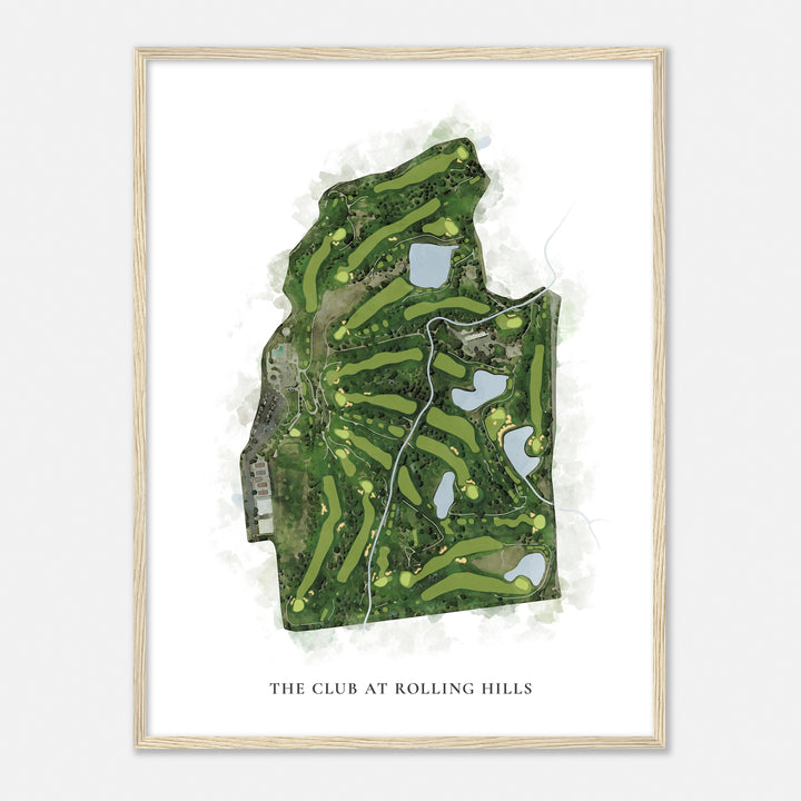 Print of The Club At Rolling Hills Classic Map