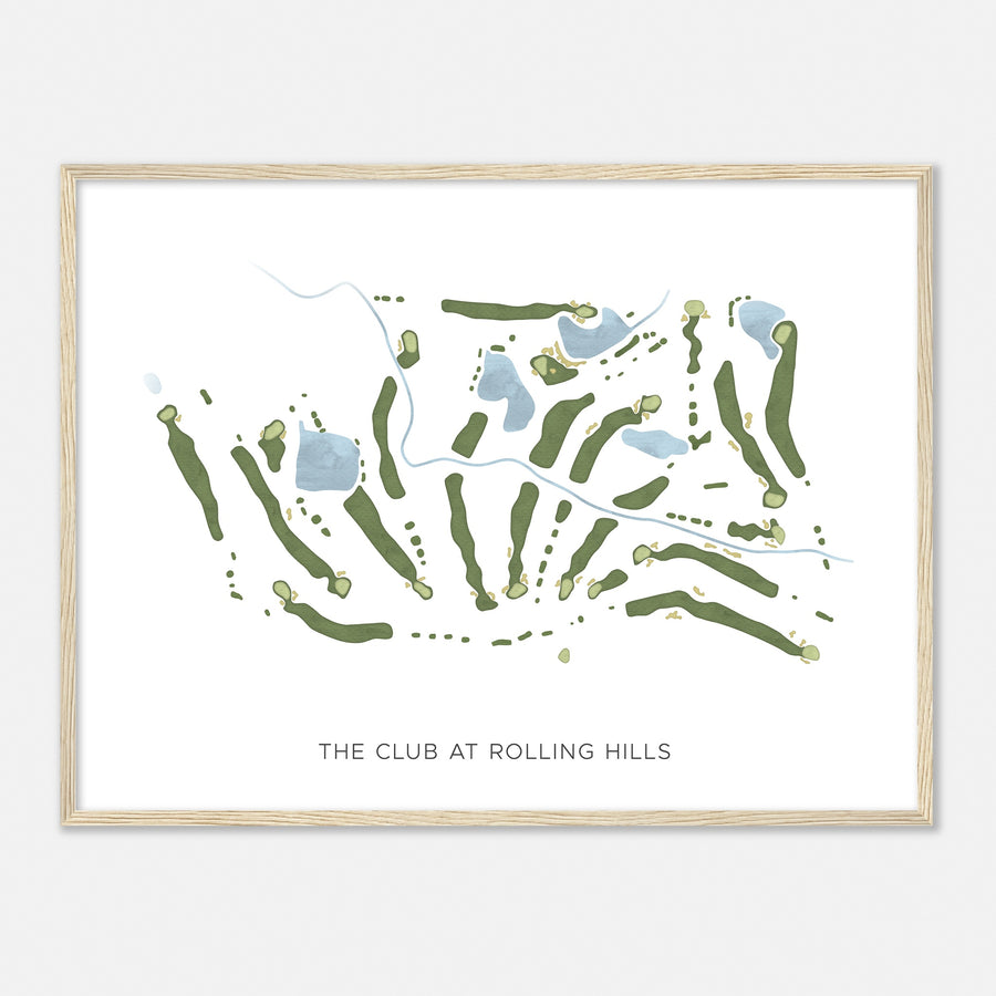 Print of The Club At Rolling Hills Modern Map