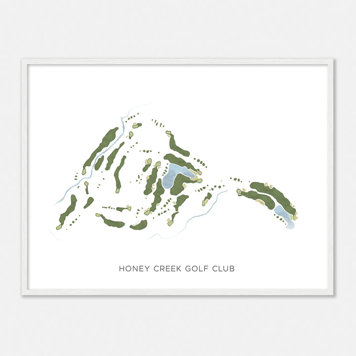 Print of Honey Creek Golf Club Modern Map