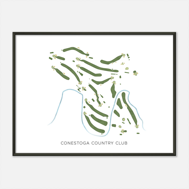 Print of Conestoga Country Club Modern Map