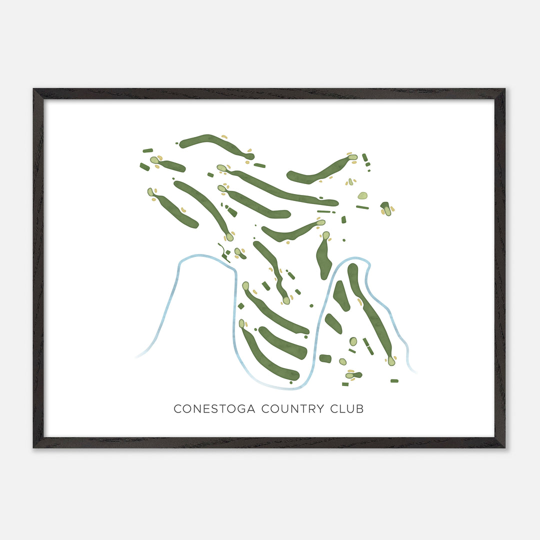 Print of Conestoga Country Club Modern Map