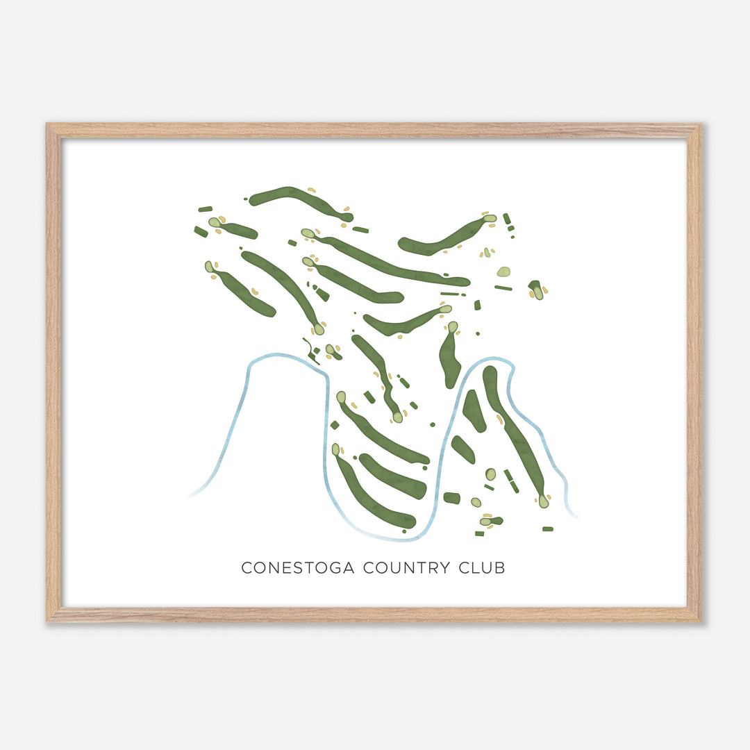 Print of Conestoga Country Club Modern Map