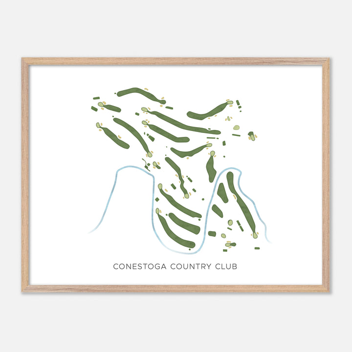 Print of Conestoga Country Club Modern Map