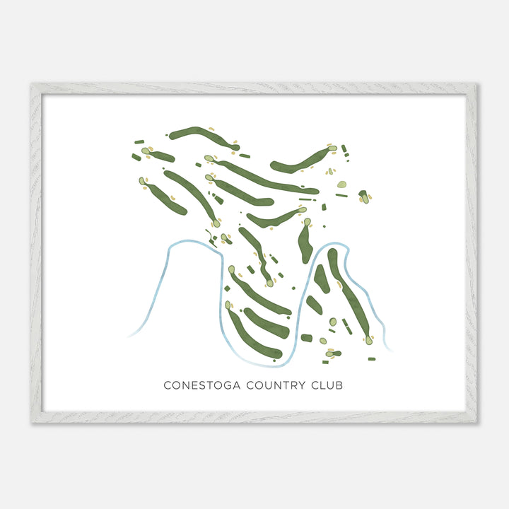 Print of Conestoga Country Club Modern Map