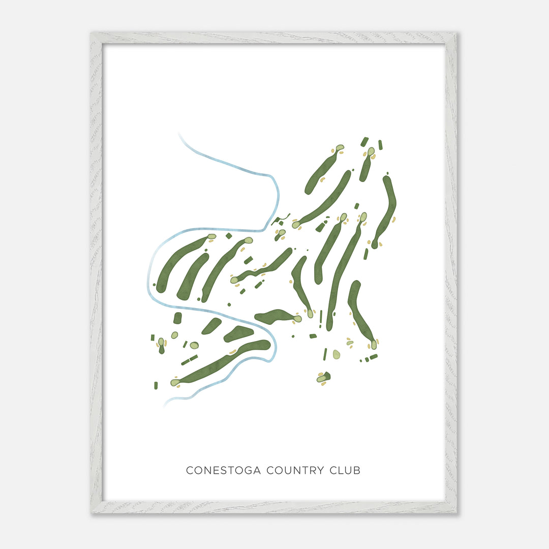 Print of Conestoga Country Club Modern Map