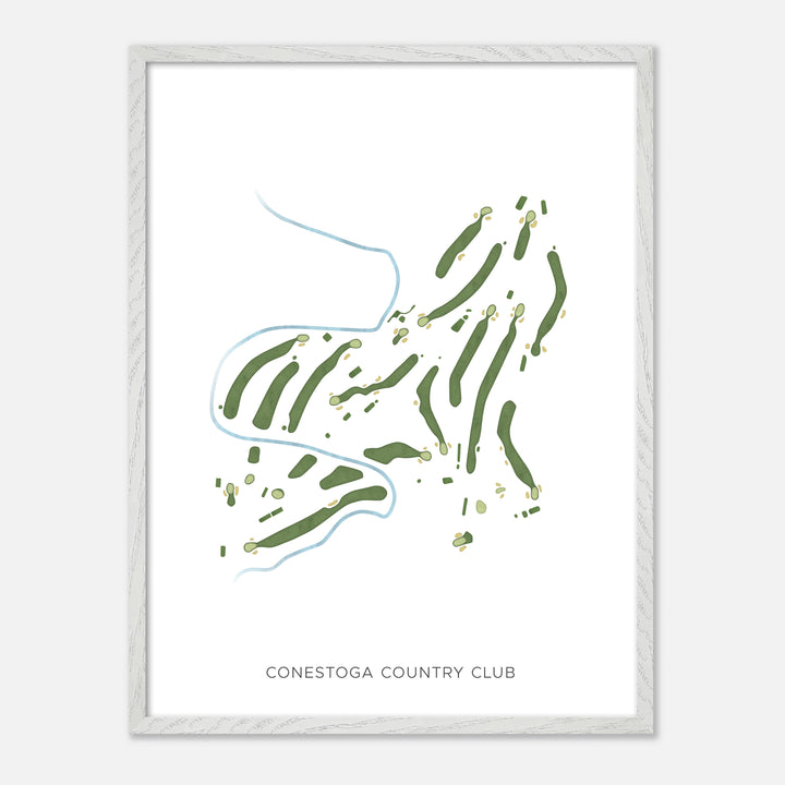 Print of Conestoga Country Club Modern Map