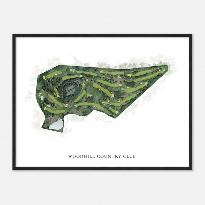 Print of Woodhill Country Club Classic Map