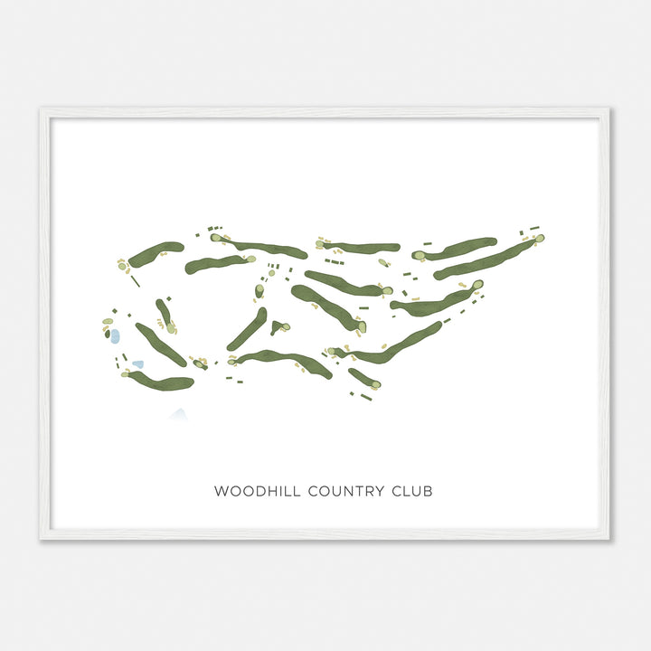 Print of Woodhill Country Club Modern Map