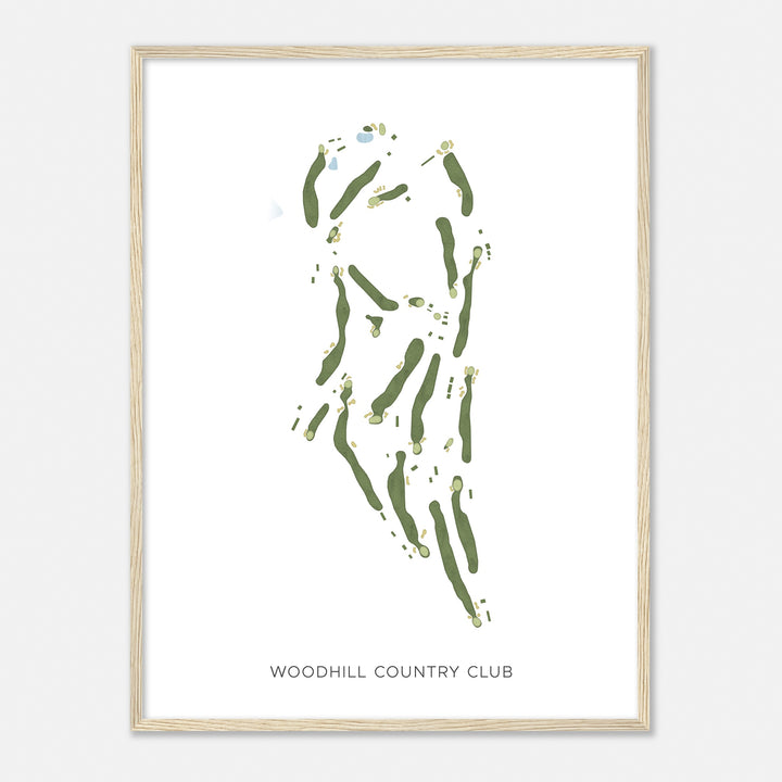 Print of Woodhill Country Club Modern Map