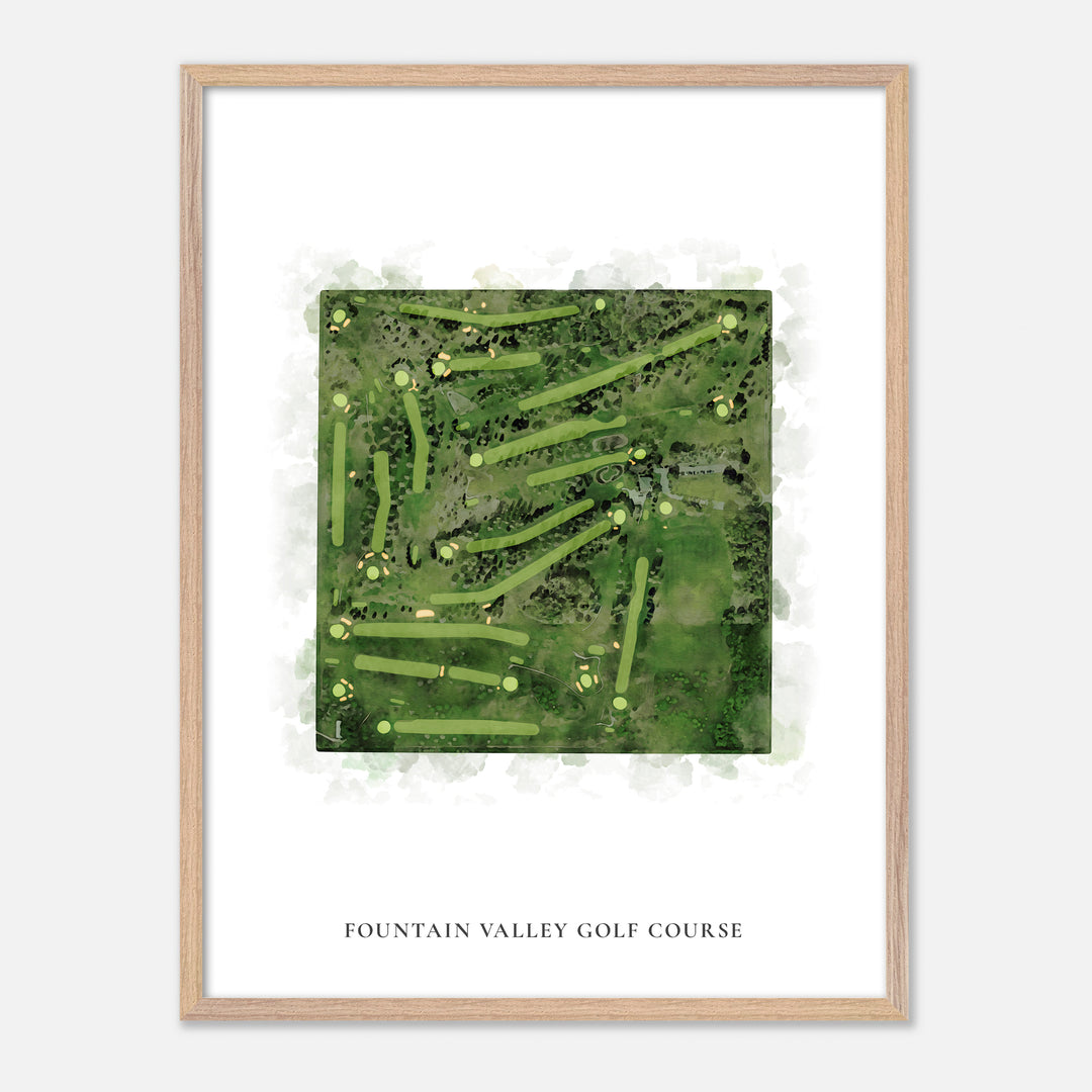 Print of Fountain Valley Golf Course Classic Map