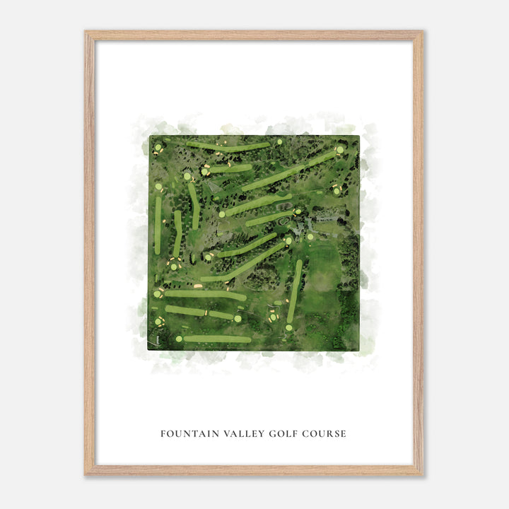Print of Fountain Valley Golf Course Classic Map