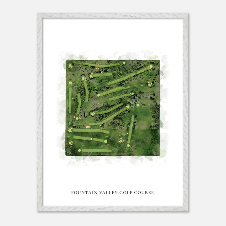 Print of Fountain Valley Golf Course Classic Map