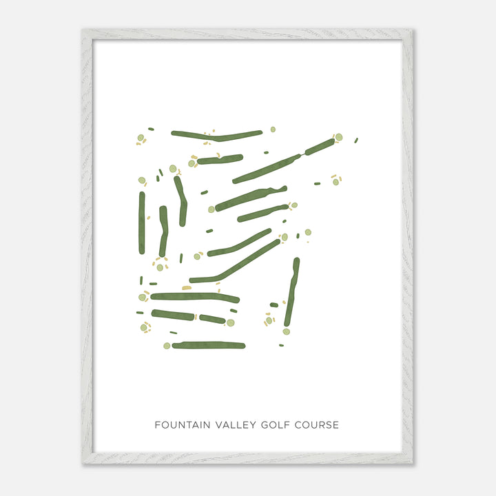 Print of Fountain Valley Golf Course Modern Map