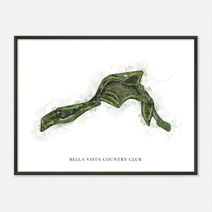 Print of Bella Vista Country Club Classic Map