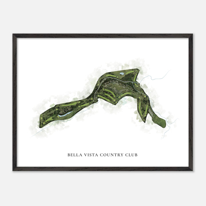 Print of Bella Vista Country Club Classic Map