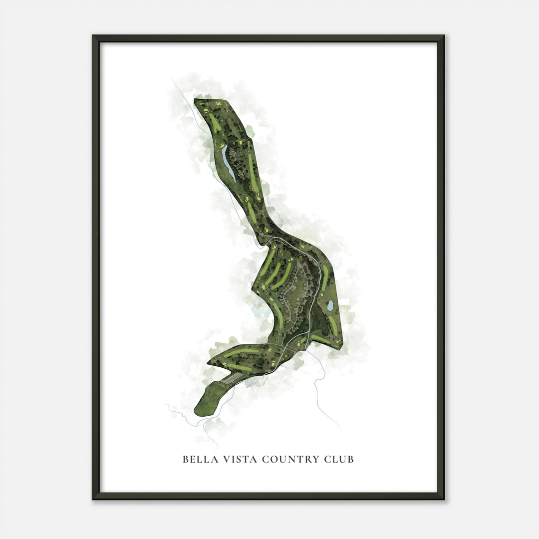 Print of Bella Vista Country Club Classic Map
