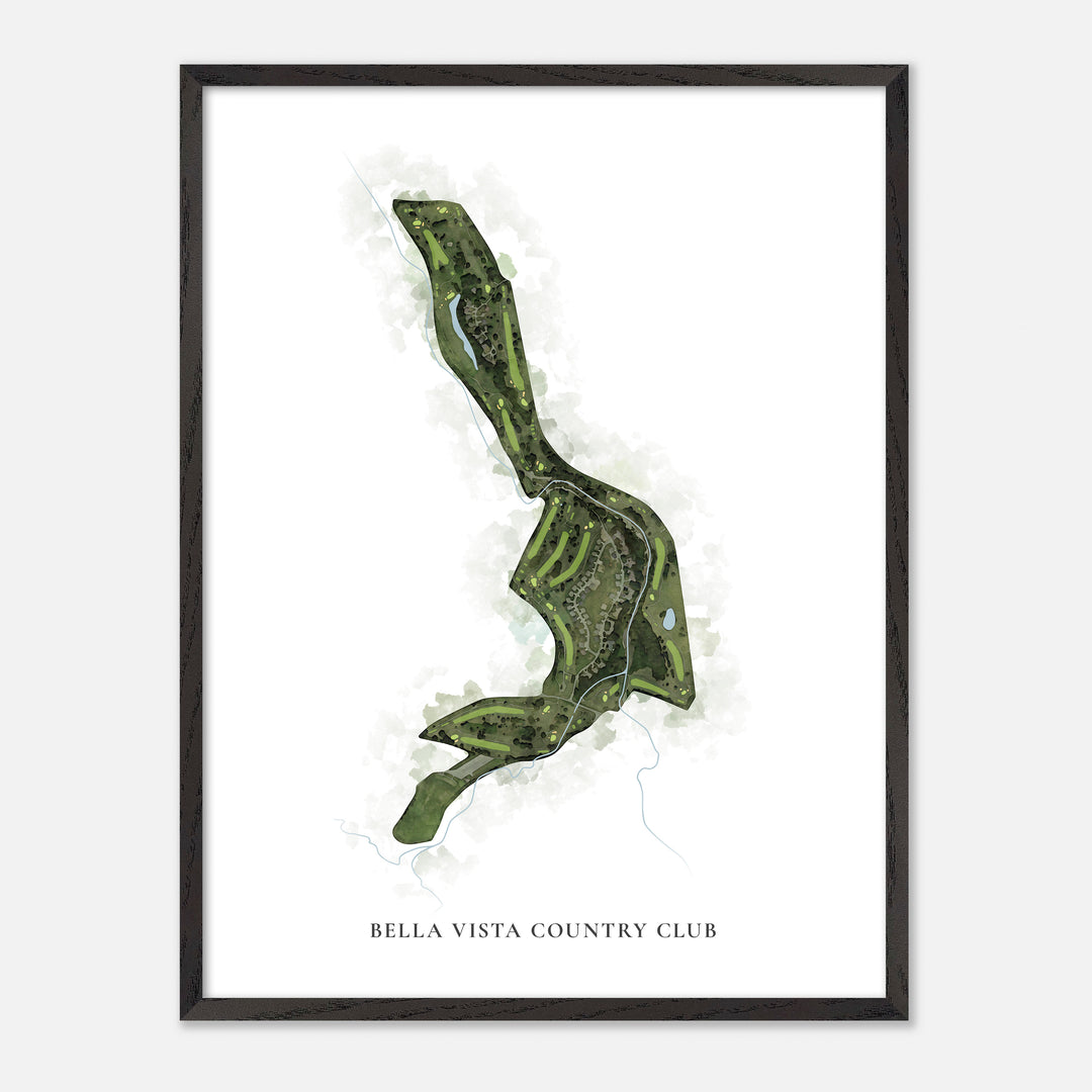 Print of Bella Vista Country Club Classic Map
