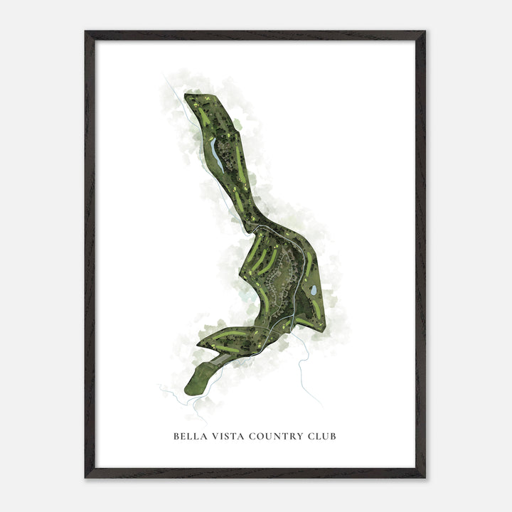 Print of Bella Vista Country Club Classic Map