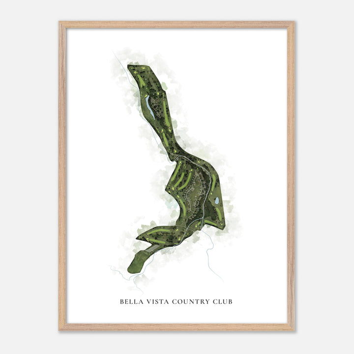 Print of Bella Vista Country Club Classic Map