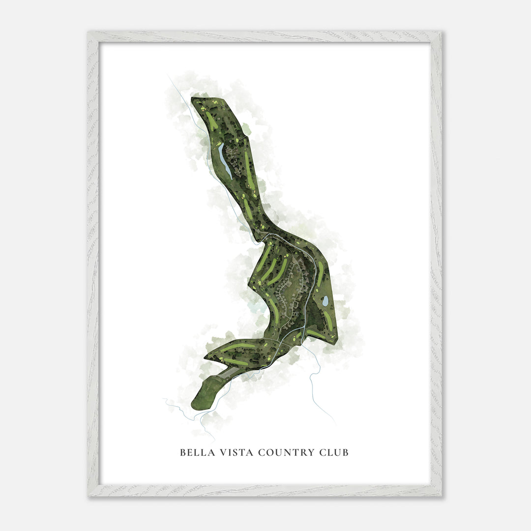 Print of Bella Vista Country Club Classic Map