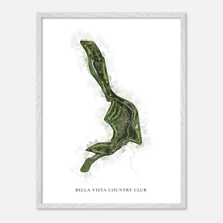 Print of Bella Vista Country Club Classic Map
