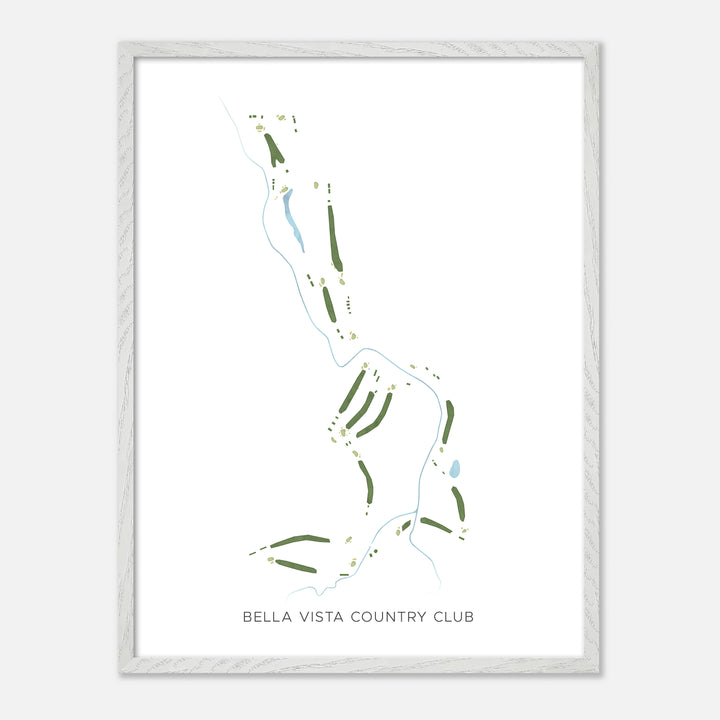Print of Bella Vista Country Club Modern Map