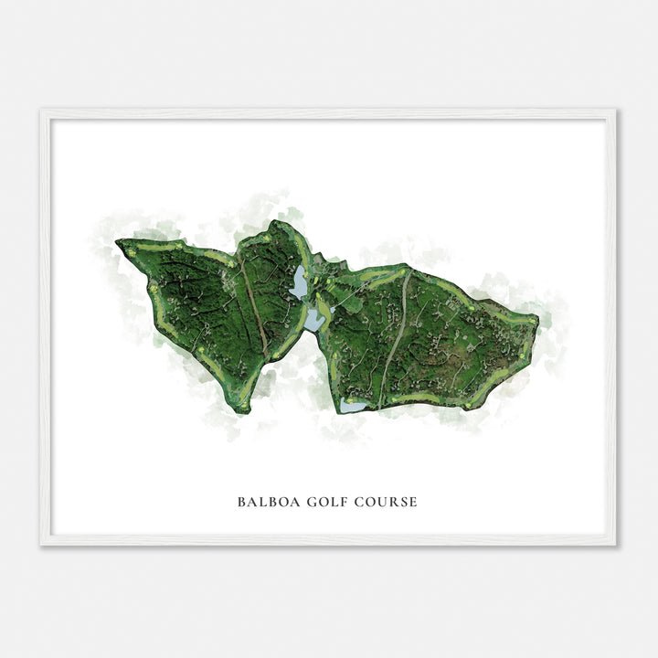 Print of Balboa Golf Course Classic Map