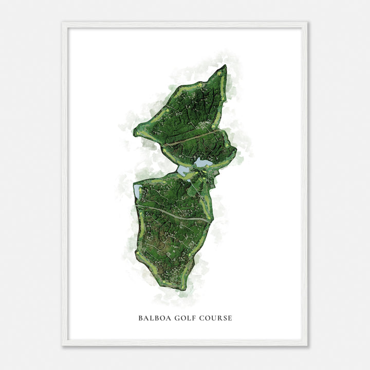 Print of Balboa Golf Course Classic Map