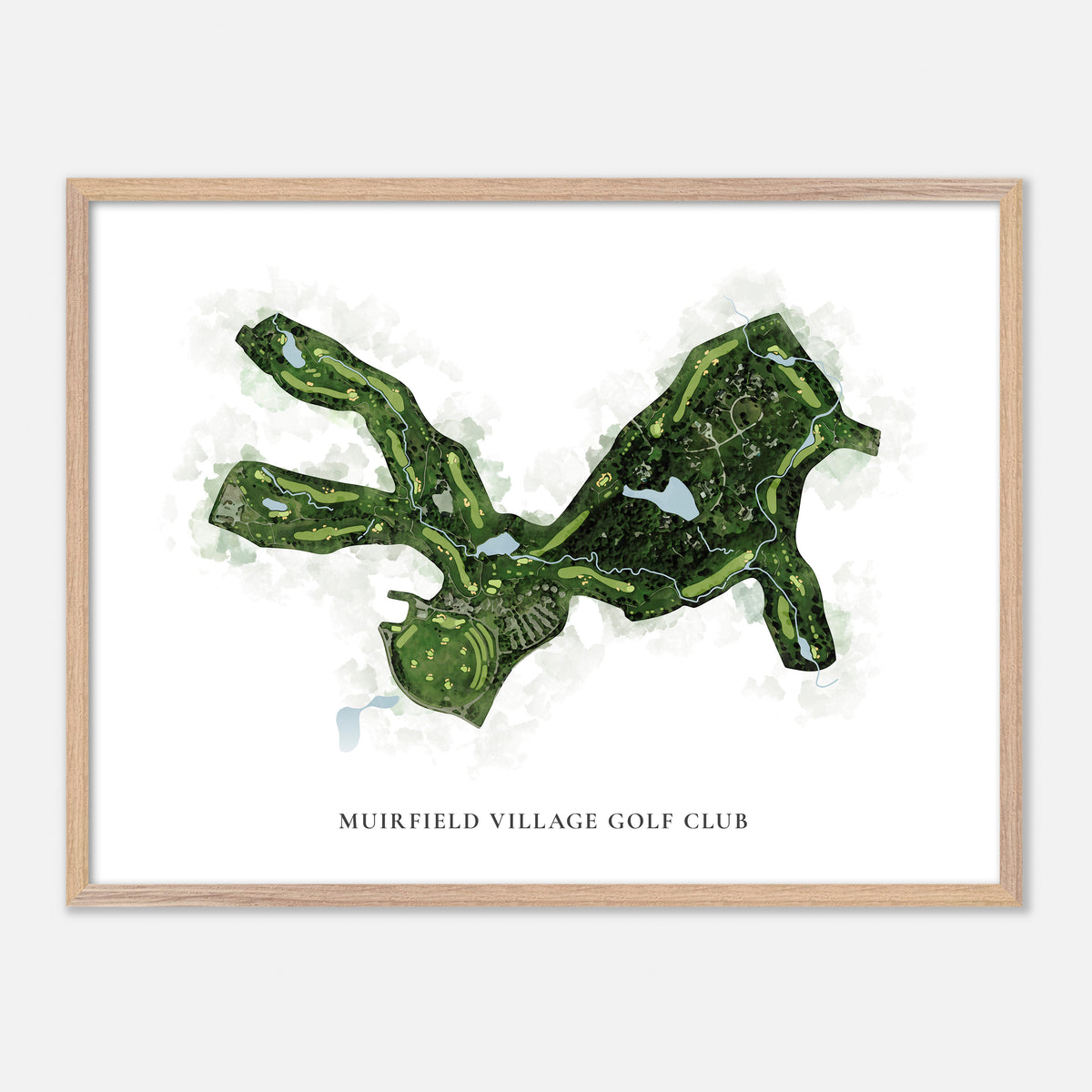 Print of Muirfield Village Golf Club Classic Map