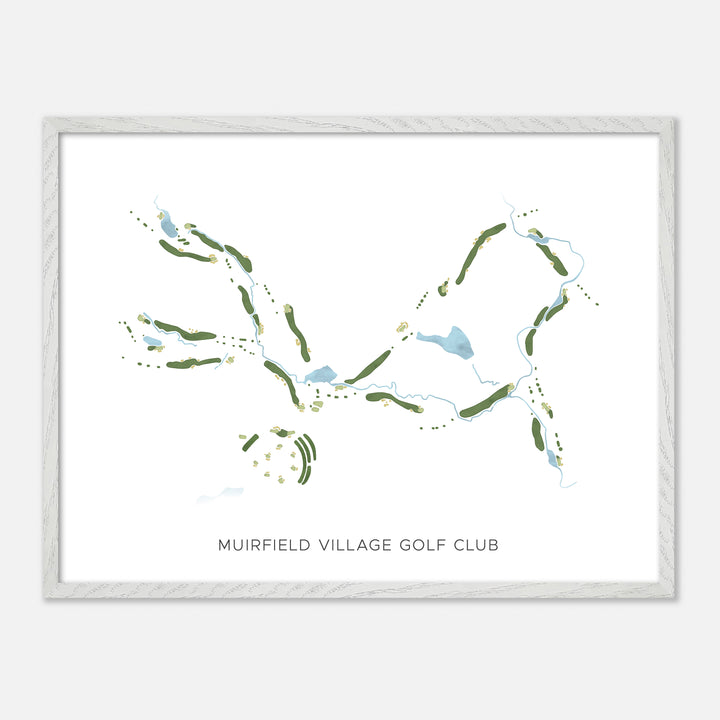 Print of Muirfield Village Golf Club Modern Map