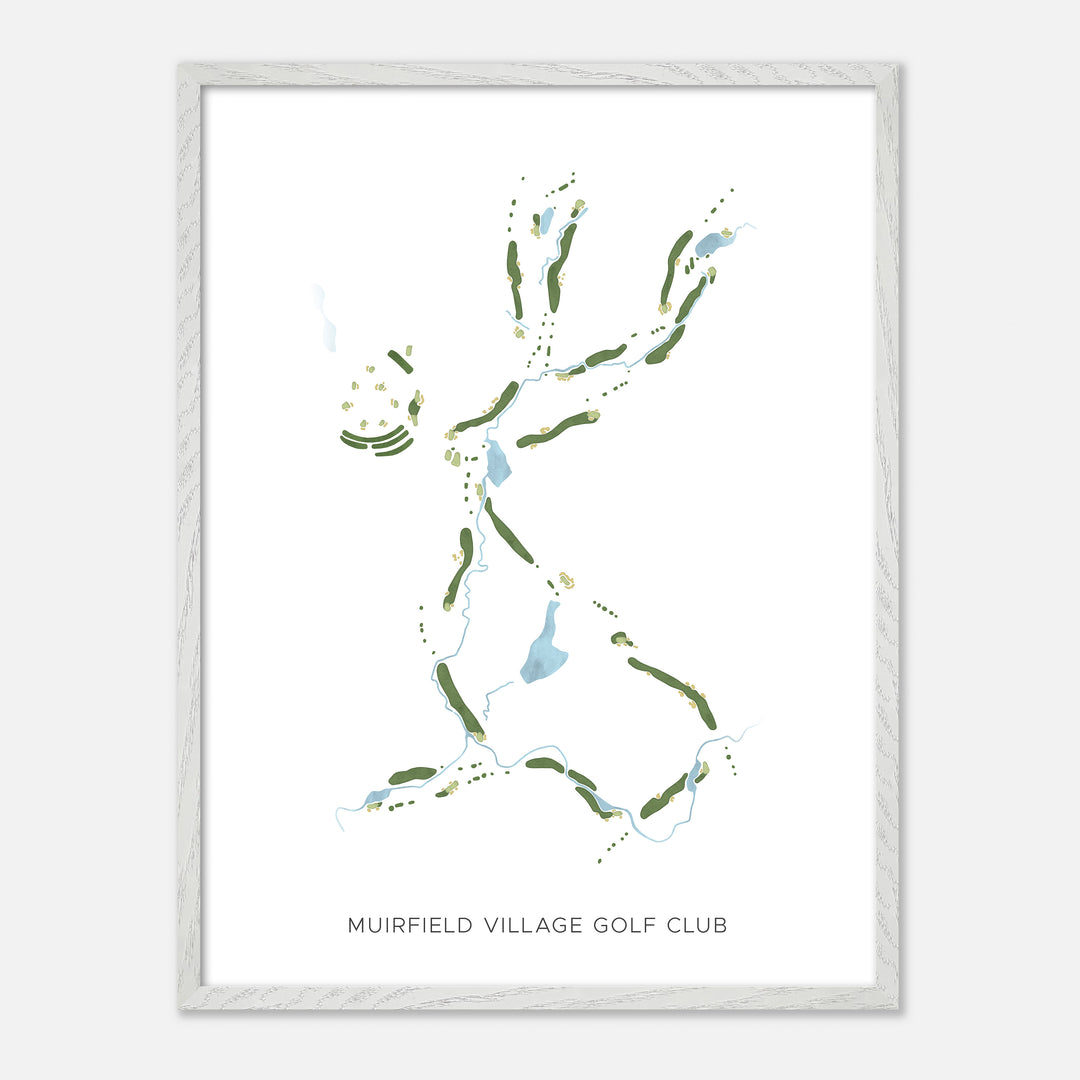 Print of Muirfield Village Golf Club Modern Map