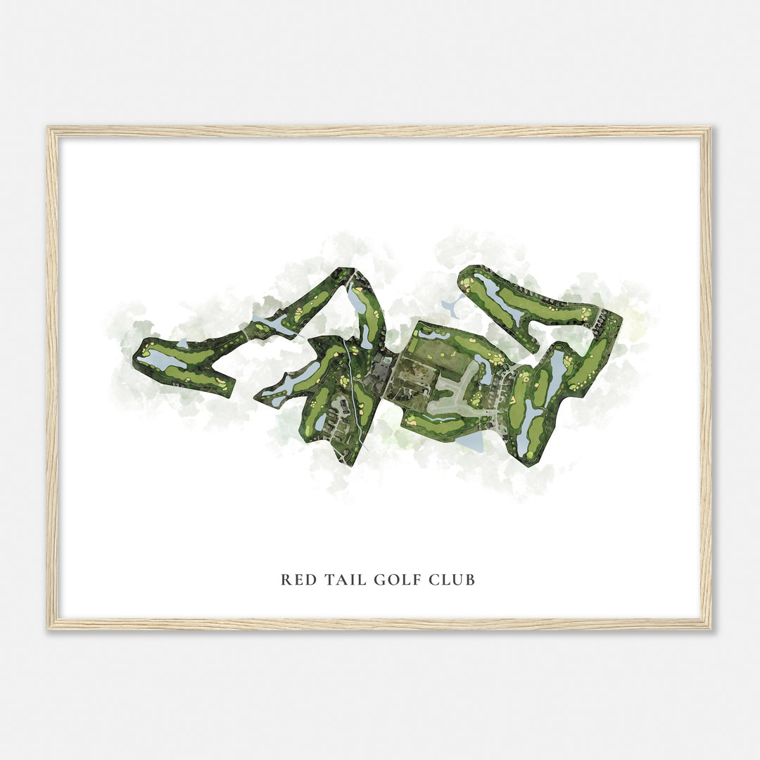 Print of Red Tail Golf Club Classic Map