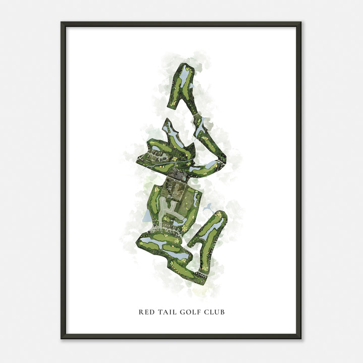 Print of Red Tail Golf Club Classic Map